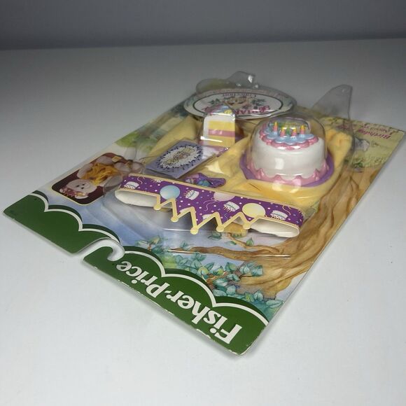 Vintage Fisher Price 1998 Briarberry Bear Birthday Set Outfit 71756 New - Picture 5 of 5